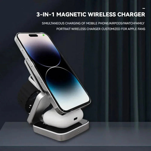 MagCharge Pro Foldable 3-in-1 Magnetic Charging Station