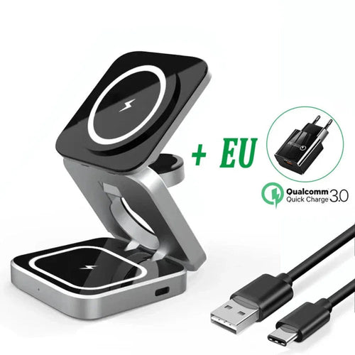MagCharge Pro Foldable 3-in-1 Magnetic Charging Station