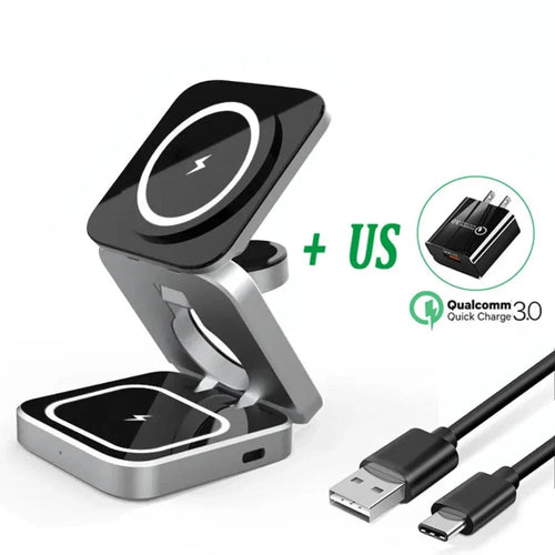 MagCharge Pro Foldable 3-in-1 Magnetic Charging Station