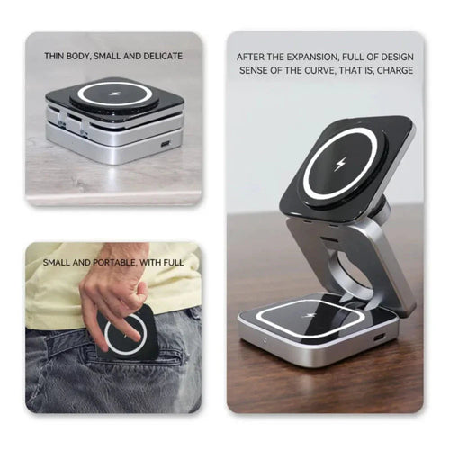 MagCharge Pro Foldable 3-in-1 Magnetic Charging Station