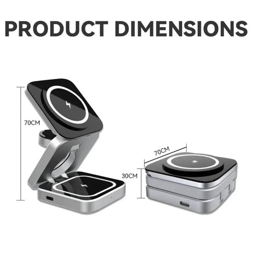 MagCharge Pro Foldable 3-in-1 Magnetic Charging Station