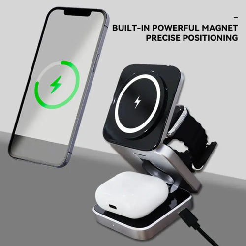 MagCharge Pro Foldable 3-in-1 Magnetic Charging Station